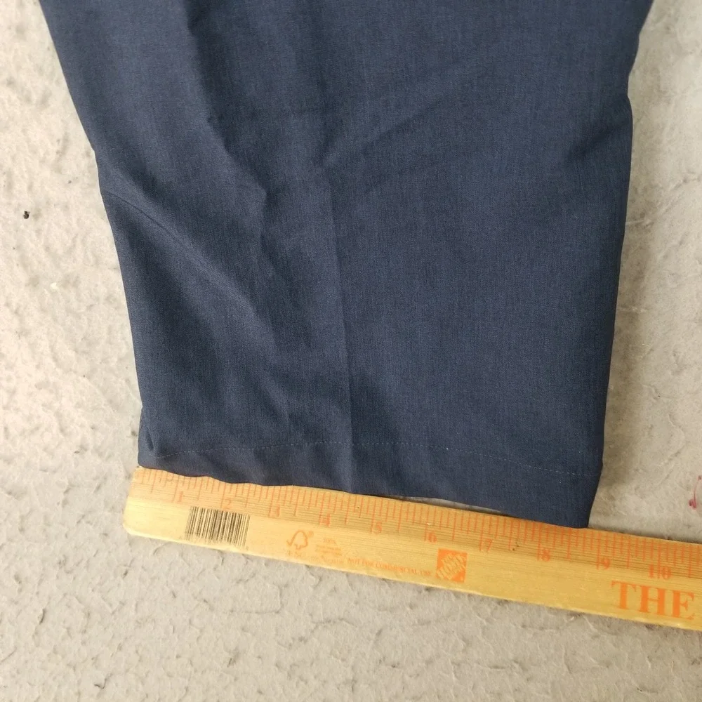 Greg Norman Pants Men 42x32 Navy Blue Golf Performance Stretch Flat Front